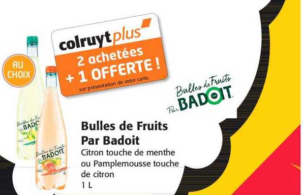 bulles de fruits par badoit