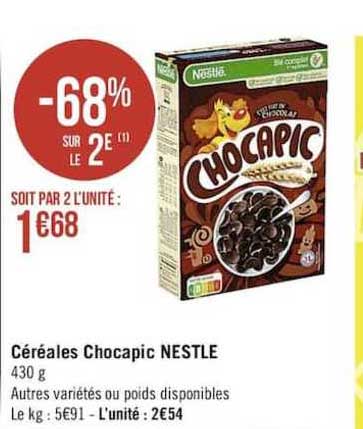 Céréales Chocapic Nestlé