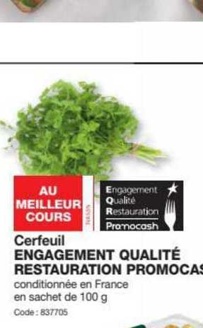 cerfeuil engagement qualité restauration promocash