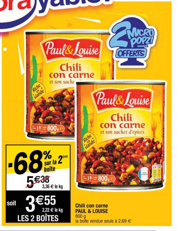 chili con carne paul & louise