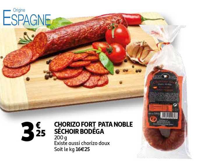 chorizo fort pata noble séchoir bodéga