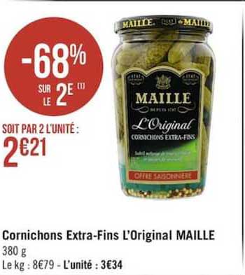 Cornichons Extra-fins L'original Maille