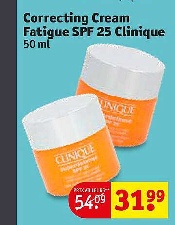 correcting cream fatigue spf 25 clinique