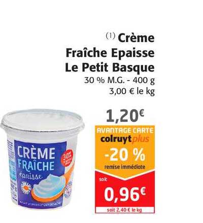 Crème Fraîche épaisse Le Petit Basque