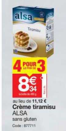 Crème Tiramisu Alsa