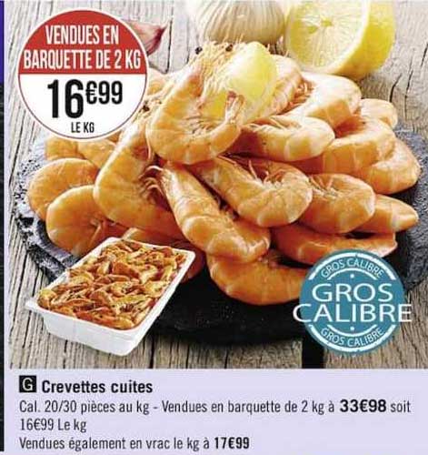 Crevettes Cuites