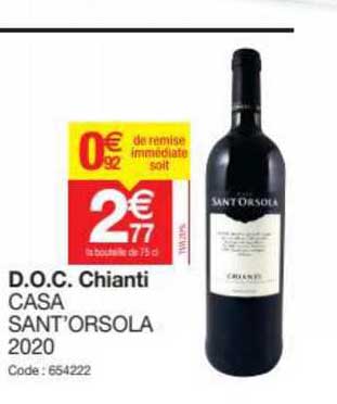 d.o.c. chianti casa sant' orsola 2020