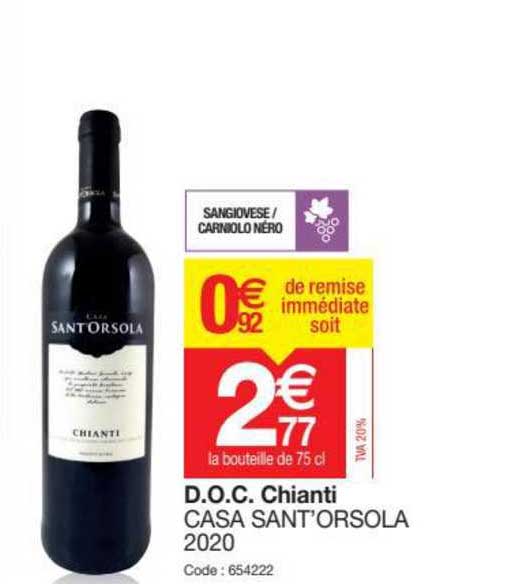 d.o.c. chianti casa sant' orsola 2020