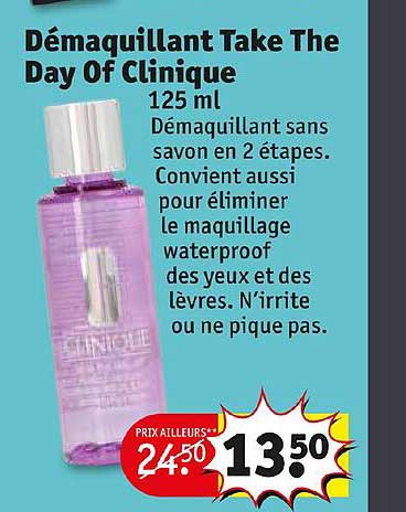 démaquillant take the day of clinique