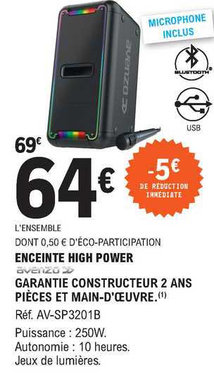 enceinte high power