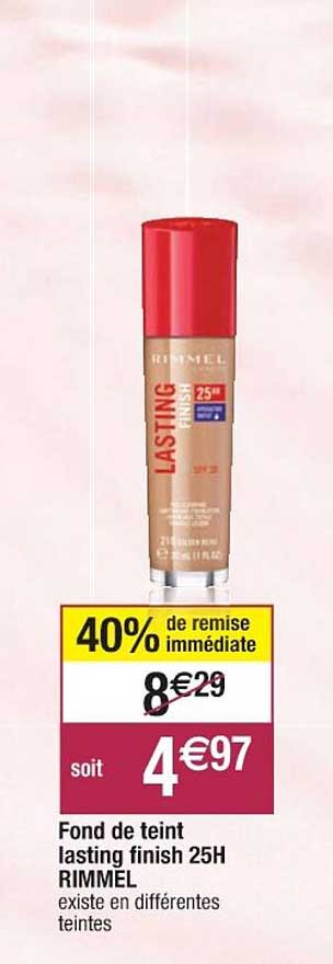 fond de teint lasting finish 25h rimmel