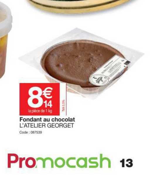fondant au chocolat l'atelier georget