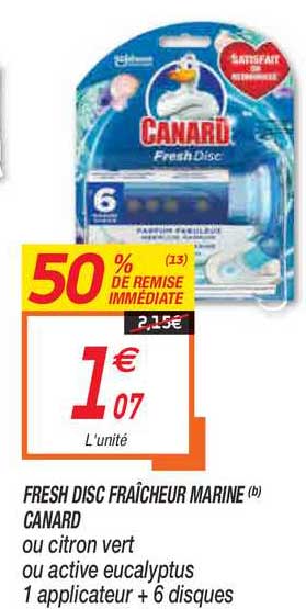 fresh disc fraîcheur marine canard