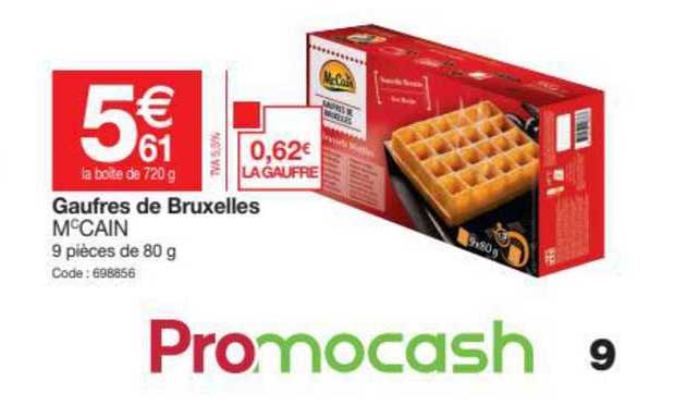gaufres de bruxelles mc cain