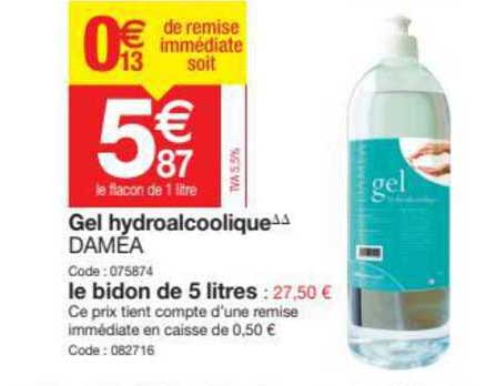 Gel Hydroalcoolique Damea