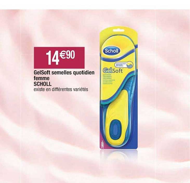 Gelsoft Semelles Quotidien Femme Scholl