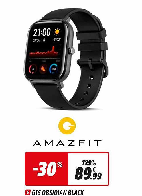 gts obsidian black amazfit