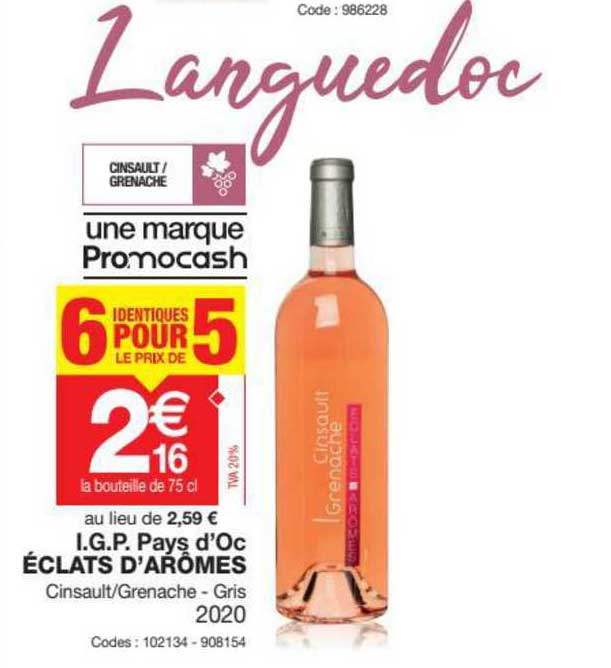 i.g.p. pays d'oc éclat d'arômes