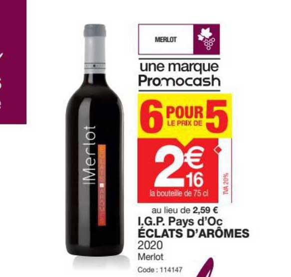 i.g.p. pays d'oc éclats d'arômes 2020