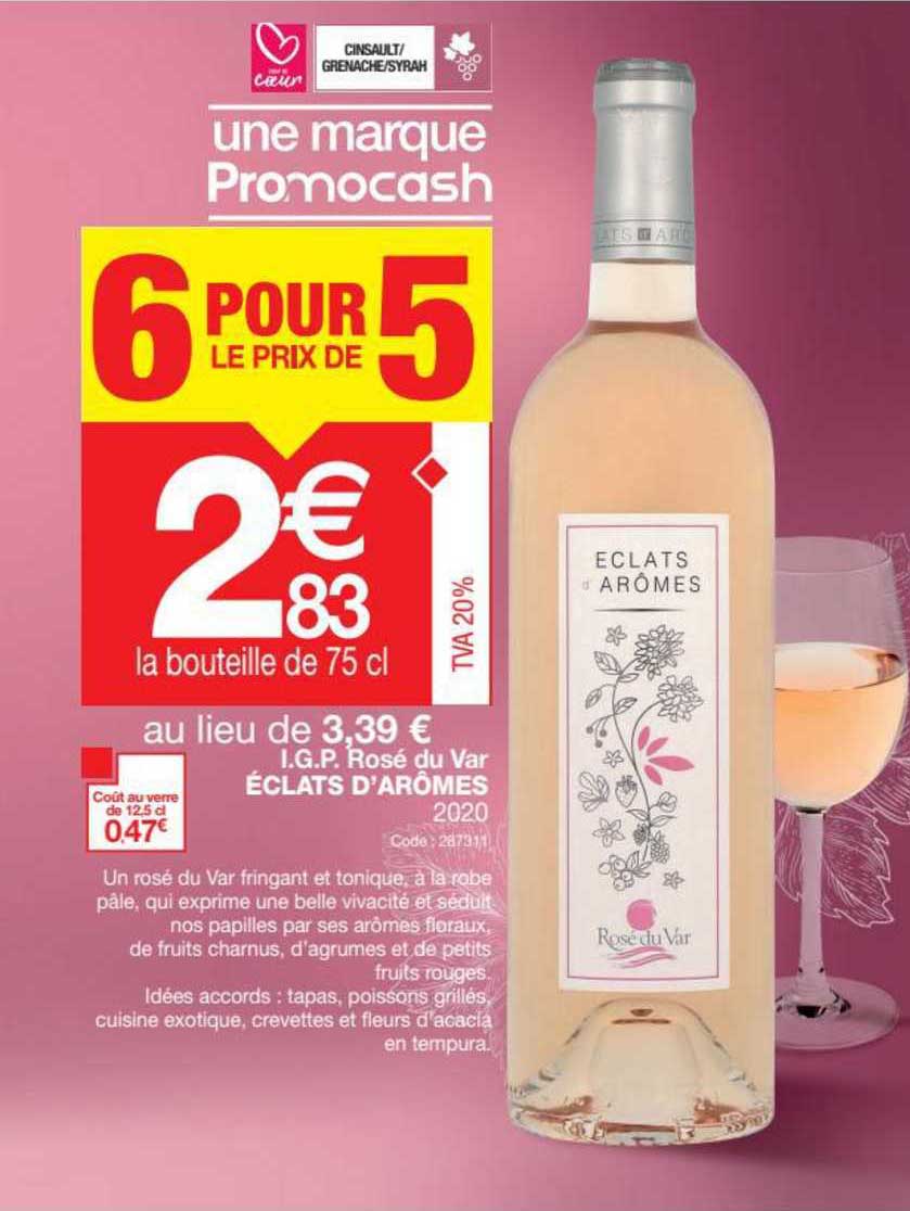 i.g.p. rosé du var éclats d'arômes 2020