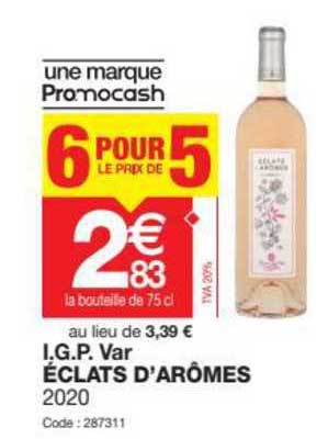 i.g.p. var éclats d'arômes 2020
