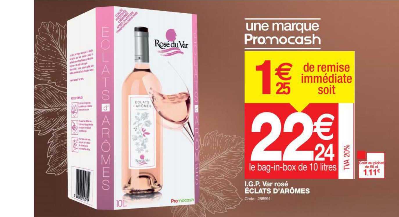 i.g.p. var rosé éclats d'arômes