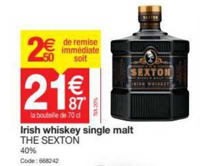 irish whiskey single malt the sexton