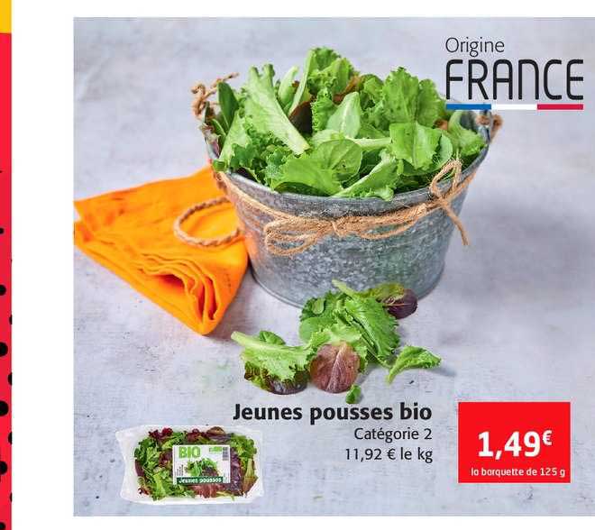 jeunes pousses bio