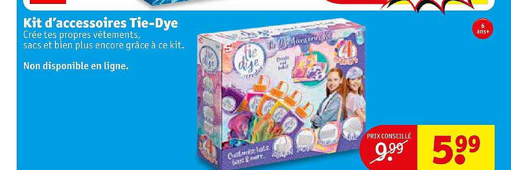 kit d'accessoires tie-dye