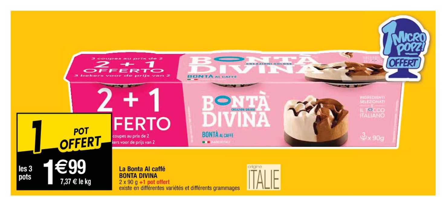 la bonta al caffé bonta divina