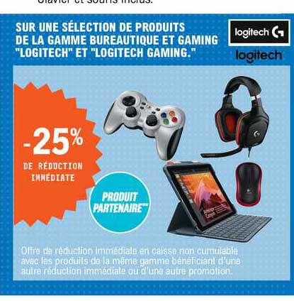 la gamme bureautique et gaming "logitech" et "logitech gaming"