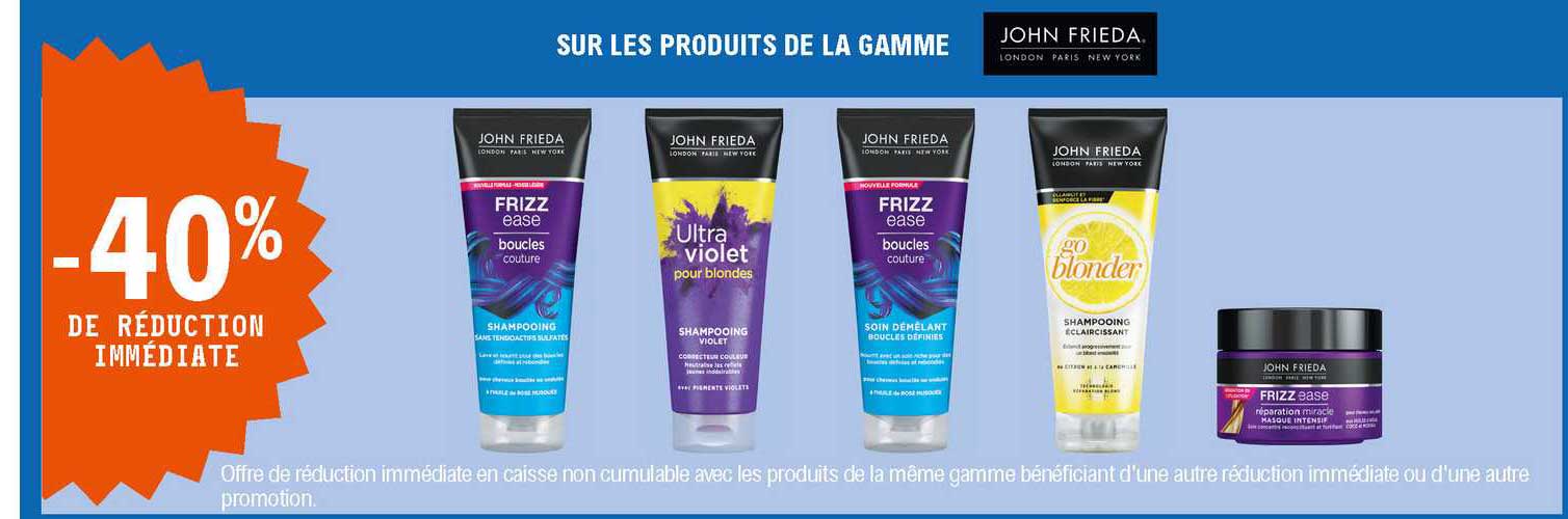 la gamme john frieda
