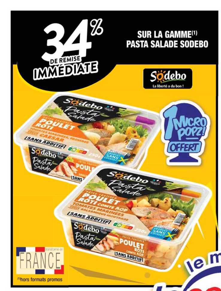 La Gamme Pasta Salade Sodebo