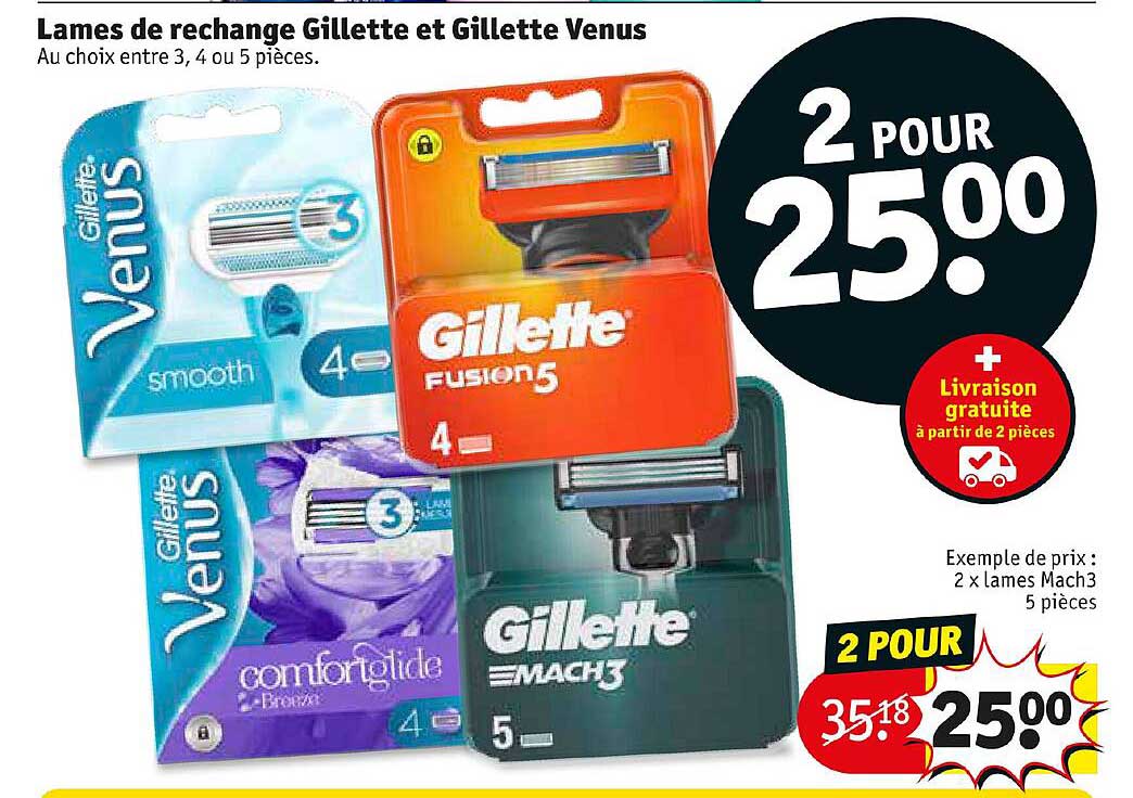 Lames De Rechange Gillette Et Gillette Venus