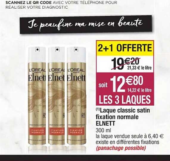 laque classic satin fixation normale elnett