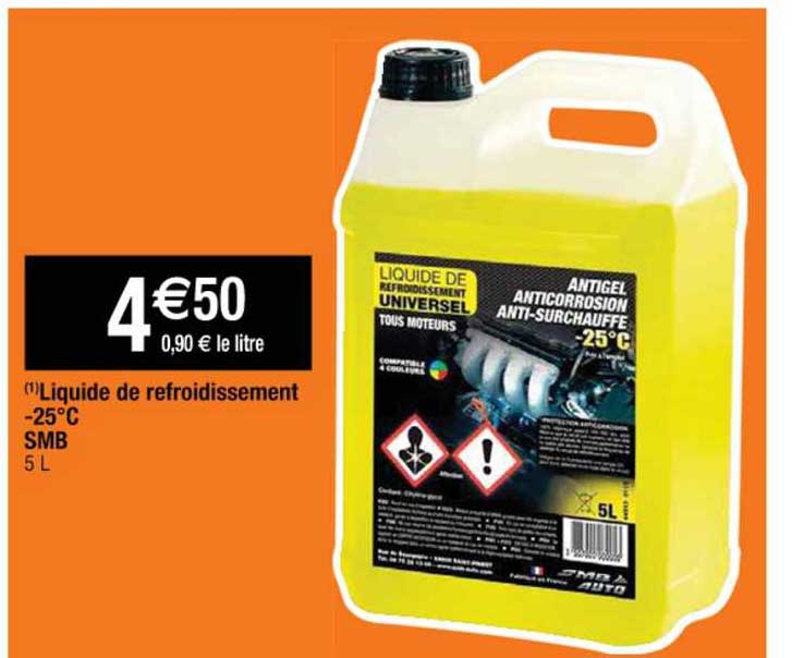 liquide de refroidissement -25°c smb