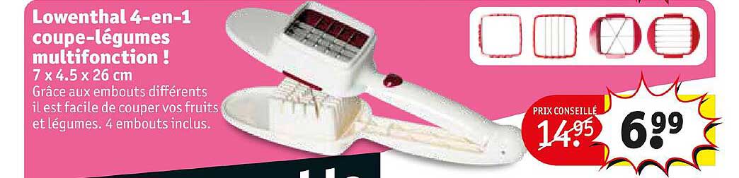 lowenthal 4-en-1 coupe-légumes multifonction !