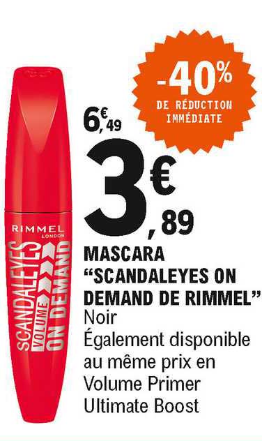 Mascara "scandaleyes On Demand De Rimmel"