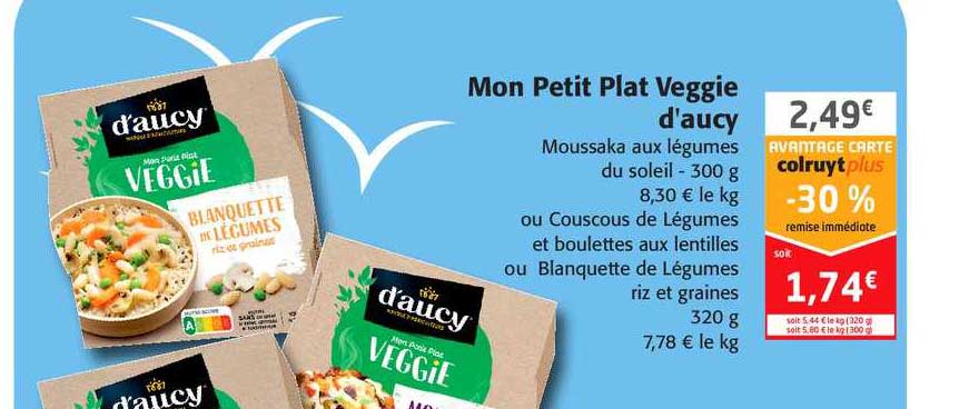 mon petit plat veggie d'aucy