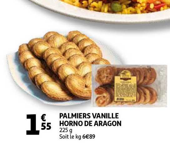 palmiers vanille horno de aragon