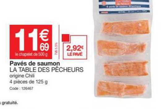 pavés de saumon la table des pêcheurs