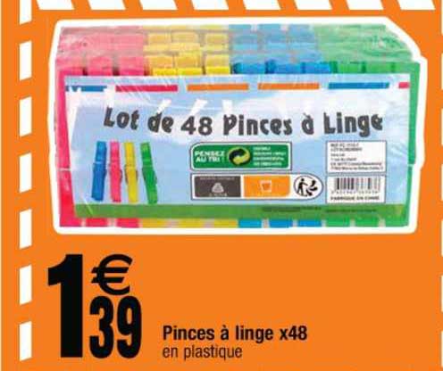 pinces à linge x48