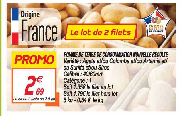 Pomme De Terre De Consommation Nouvelle Recolte