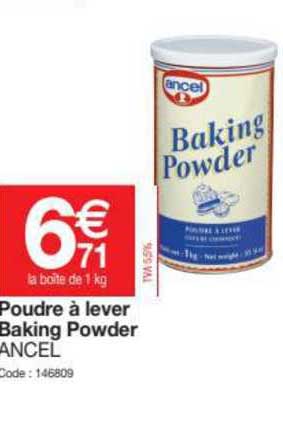poudre à lever baking powder ancel