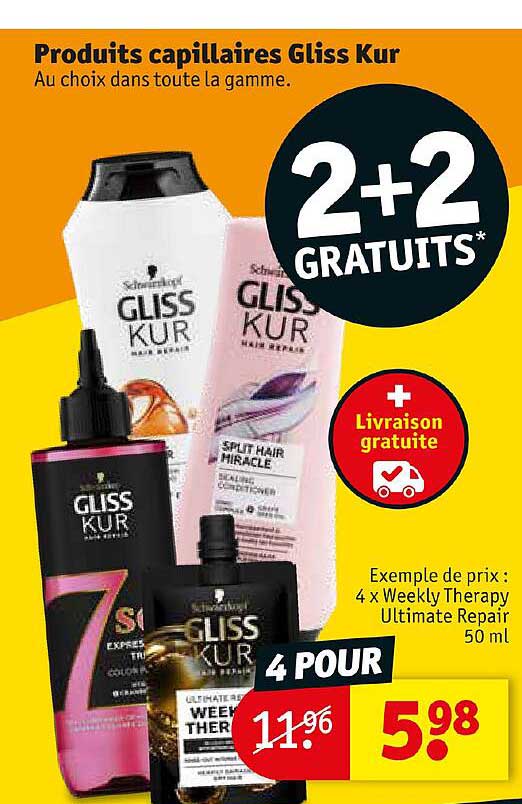 produits capillaires gliss kur