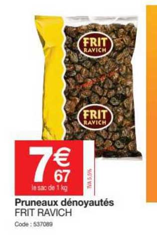 pruneaux dénoyautés frit ravich