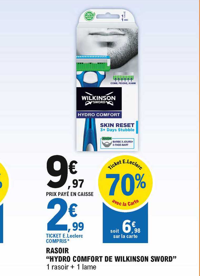 rasoir "hydro comfort de wilkinson sword"
