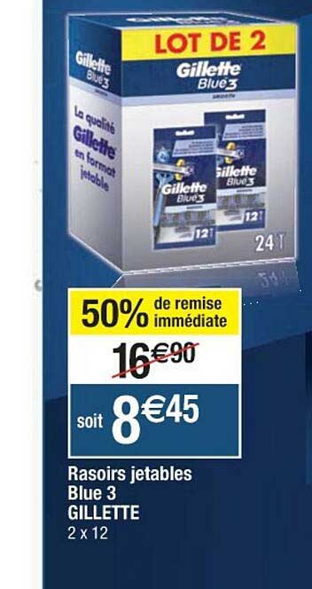 Rasoirs Jetables Blue 3 Gillette