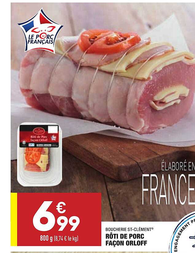 Rôti De Porc Façon Orloff Boucherie St-clément