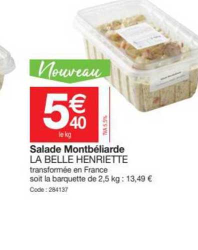 salade montbéliarde la belle henriette